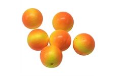 Dieter Eisele Lockperle rund 12mm Gelb Orange