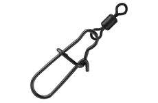 Spro Matte Black EASY SNAP + ROLLING SWIVEL