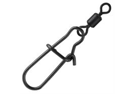 Spro Matte Black EASY SNAP + ROLLING SWIVEL