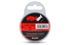 Spomb Tapered Braided Leaders Black 3pcs 50lb-20lb
