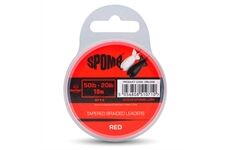 Spomb Tapered Braided Leaders Red 3pcs 50lb-20lb