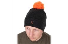 Fox Collection Bobble Hat - Black/Orange