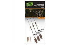 Fox Edges Camo Heli-Clip Rigs 30lb Submerge 3pcs